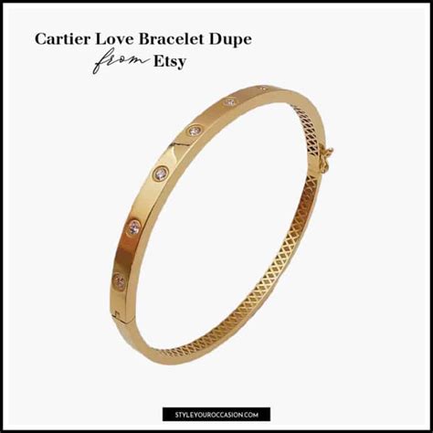 thin cartier love bracelet dupe